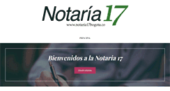 Desktop Screenshot of notaria17bogota.co